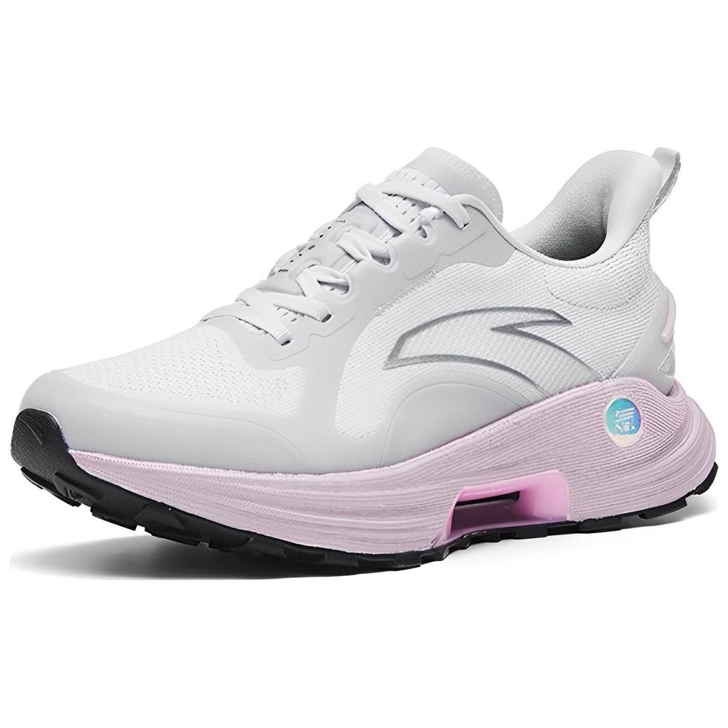 Anta 3.0 Nitrogen Technology Non-Slip Wear-Resistant Breathable Low-Top Running Shoes Women sneaker Gray Pink 122315580-1