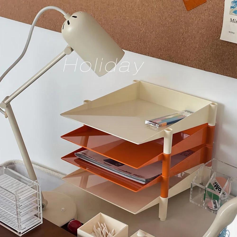 Desktop-Aufbewahrungsregal, Post, professionelle Dateien, Zeitschriften, Kosmetikzubehör, Aufbewahrung, Briefregal, Ablage, Datei-Organizer für die Arbeit