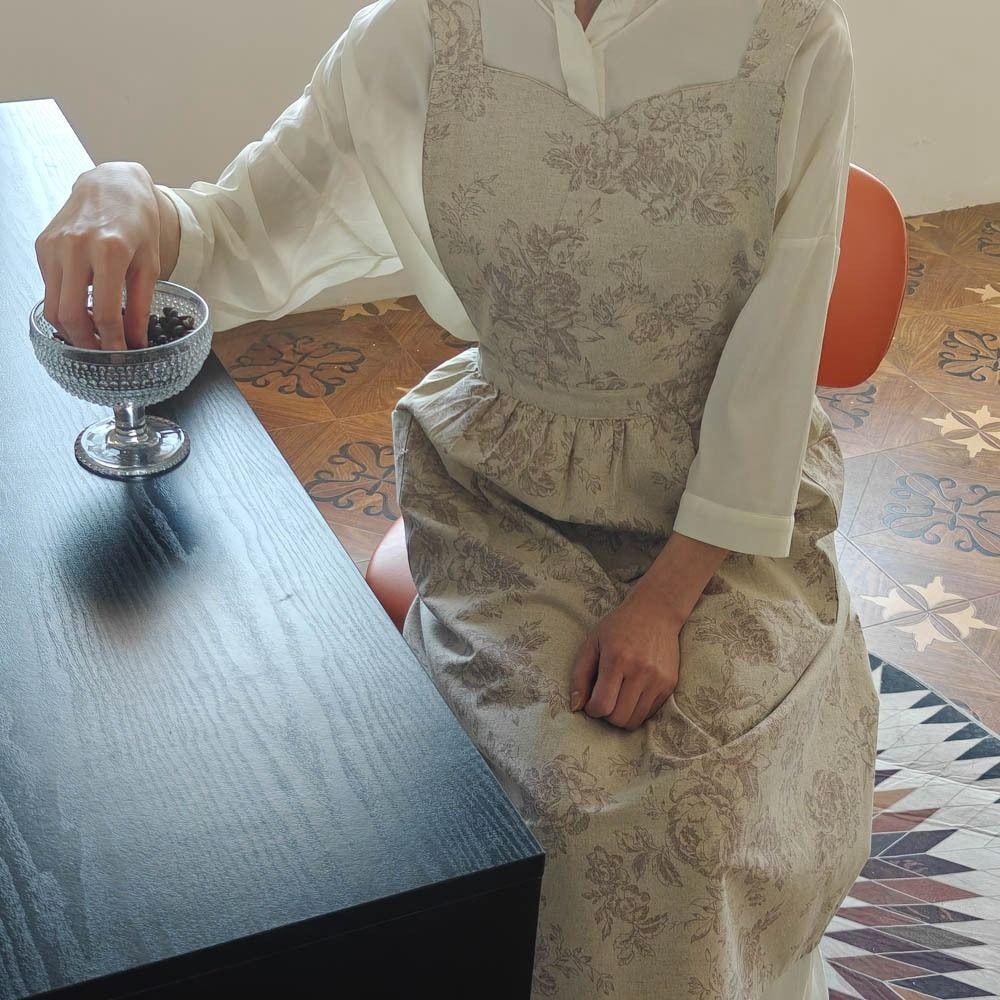 Exquisite Cleaning Apron Elegant Cooking Apron Durable Water-repellent Apron  Garden