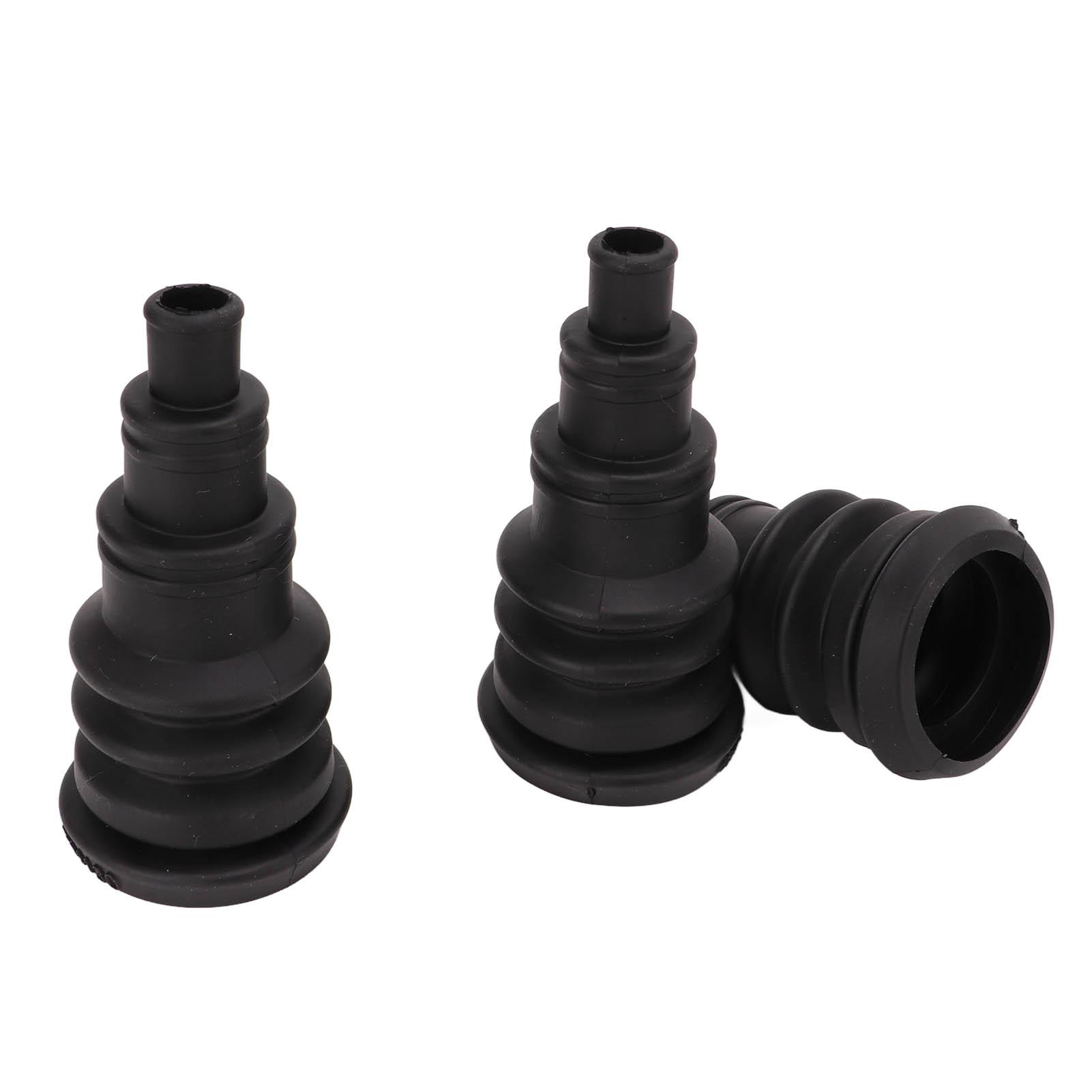

3PCS Firewall Boot Harness Protection Sleeve Black Rubber Universal for 3 8in to 1in Wire Bundles