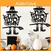 Halloween Door Hanging Decorations With Witch And Bat Design For Haunted House And Party