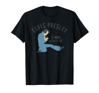 Official Elvis Presley Elvis King Illustration T-Shirt