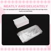 Jewellery 100 X White Plain Earring Display Cards & Self Adhesive Bags