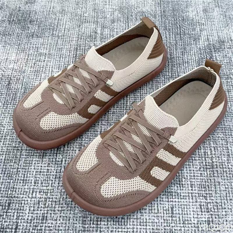 Spring New Fashion Versatile Women's Flats Casual Comfortable Shoes Soft Soled Non Slip Shoes Lightweight Breath Women's Shoes
