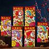 6Pcs 3D Red Envelope Horse Year Spring Festivl Hongbao Lucky Money Bag Traditional Money Pouch  New Year Decoraion