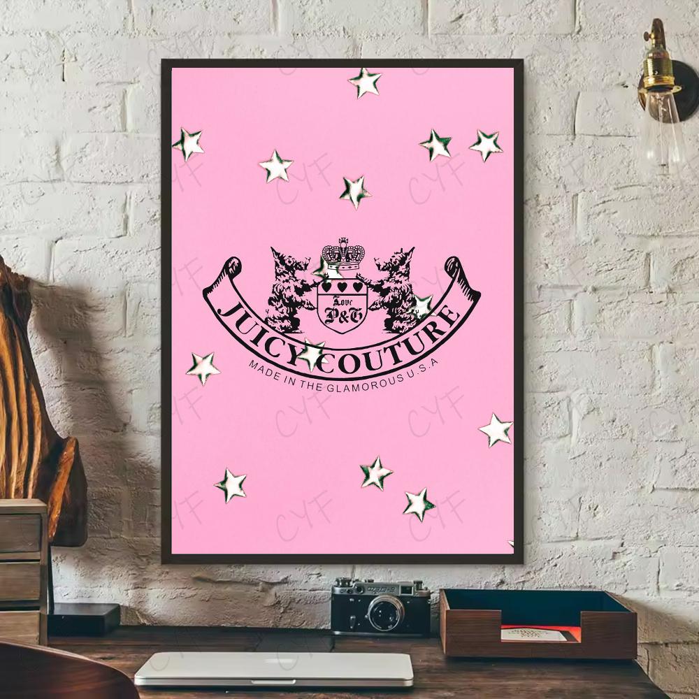Mode Juicy Couture Poster HD 5D DIY Diamantmalerei Set Diamantstickerei Kreuzstich Heimdekoration Kunstmalerei