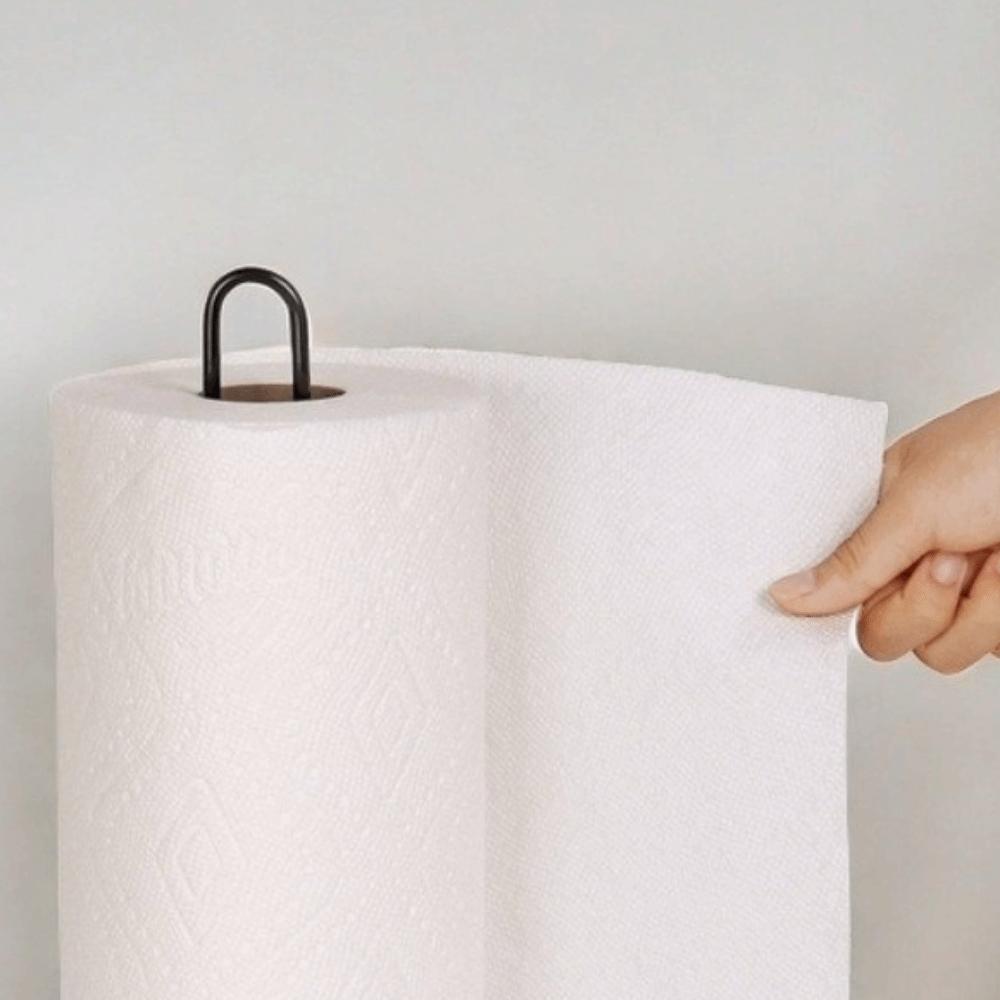 Easy-Tear Paper Towel Holder Heavy-Duty Napkin Paper Holder Roll Organizer  Desktop