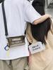 Sac photo transparent en PVC pour femmes et hommes, petite sacoche d'été à bandoulière avec fermeture éclair et poche pour téléphone portable
