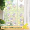 ROROP 36 Pcs Anti-Collision Rainbow Stickers Circle Window Clings - Save Birds from Window Collisions, Non-Adhesive Prismatic Vinyl Clings