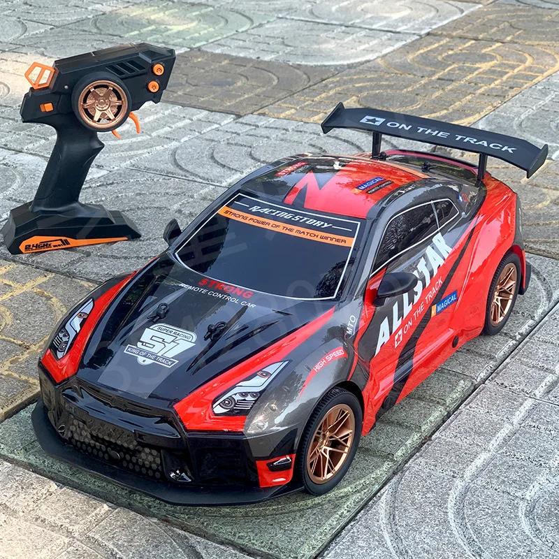 1/10 2.4G Remote Control Racing Car Large PVC High-Speed Drift Cars Competition Vehicle Boys Race Car Game Toy for Children Gift