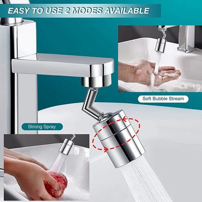 720°Universal Küchenarmatur Anti-Spritz-Belüfter Badezimmerhahn Drehbarer Wasserhahn-Sprayer Sparwasserhahn-Düsenverlängerungsadapter
