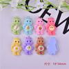 10Pcs/pack Mini Bear Cartoon Resin Pendant Charms For DIY Jewelry Making Accessories