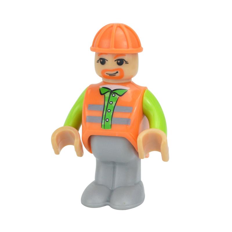 MOC Alle Arten von kleinen Mann Puppenmodellfiguren Zugcharakter Eisenbahnzubehör Bildungsgeschenk Kind für Biro Holzbahnspielzeug