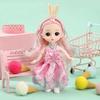 16cm BJD Puppe Mode Prinzessinnenpuppe Figur 1/12 Maßstab DIY Beweglich 13 Gelenke mit Kleidung und Schuhen Glückliches Mädchen Geschenk Kinderspielzeug