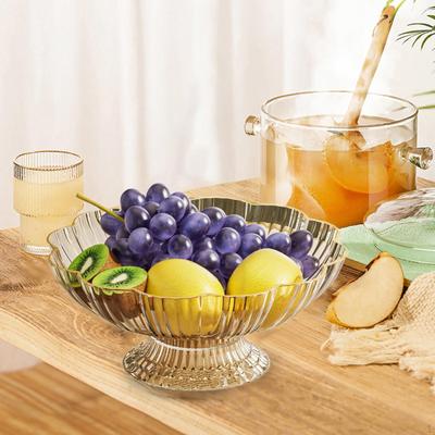 Bol à fruits décoratif avec trous de drainage, bol sur pied, pour bureau