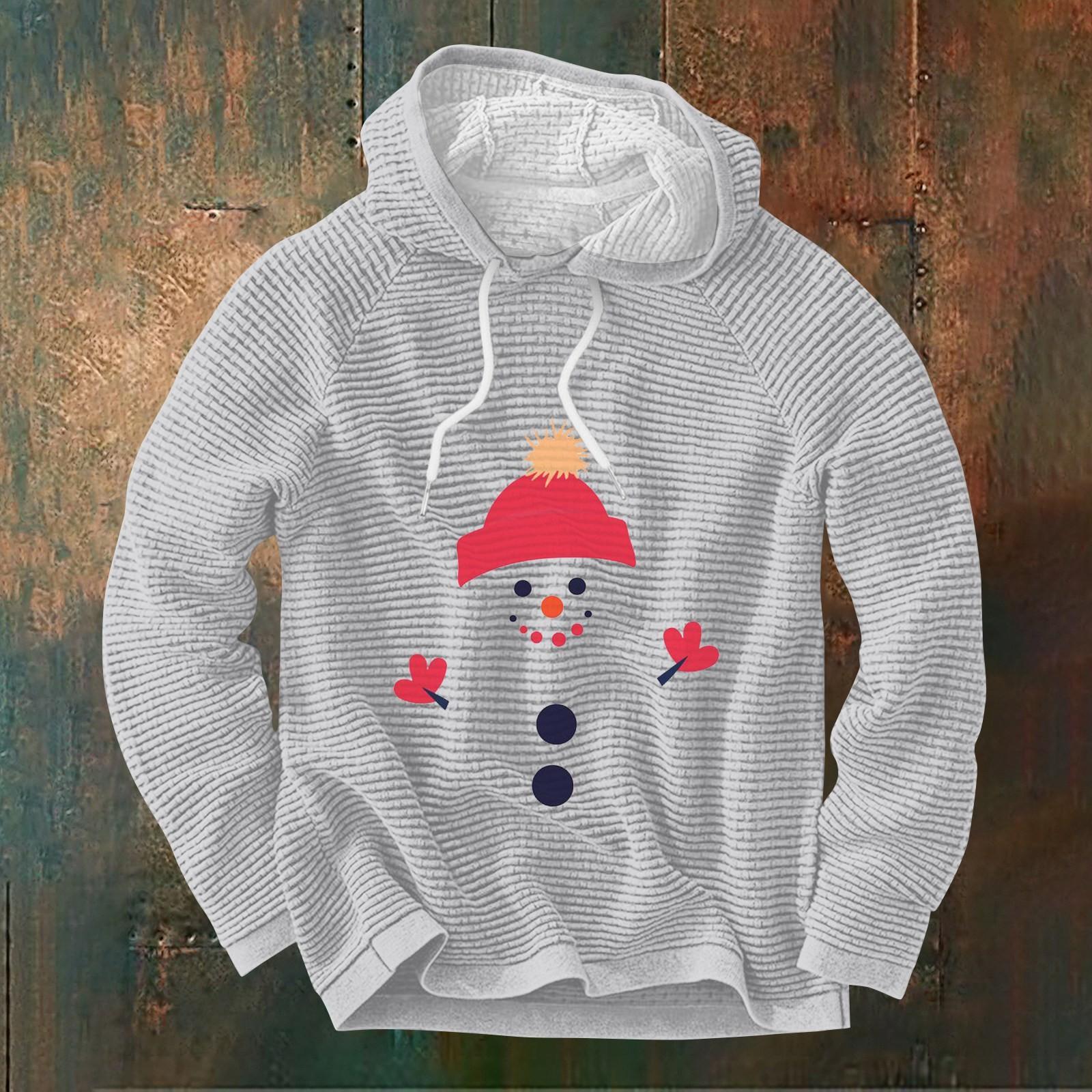 

Мужской повседневный и модный свитер с длинными рукавами и капюшоном L