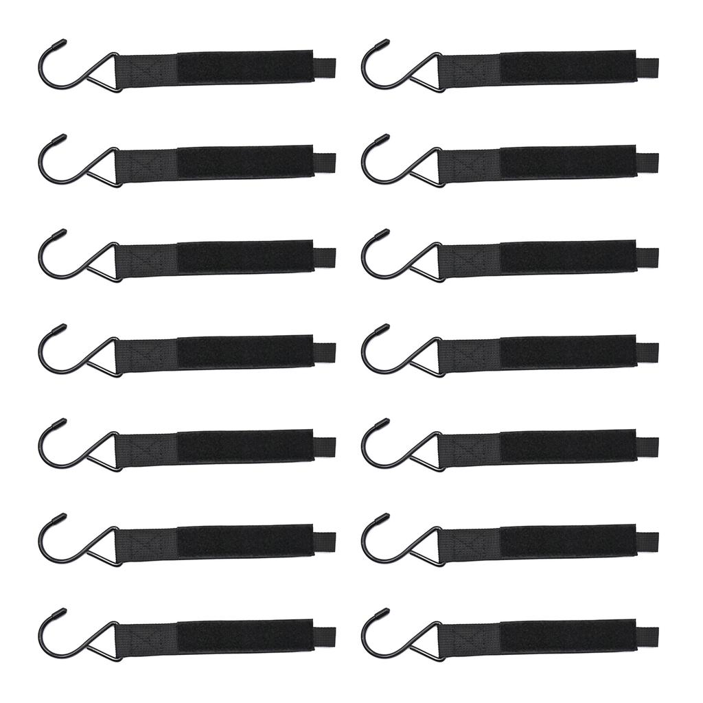 14Pcs Ice Fishing Shelter Hook Metal Clothing Rack Blind Hooks Clothesline Outdoor Ice Fishing Accessories Shelter Hooks