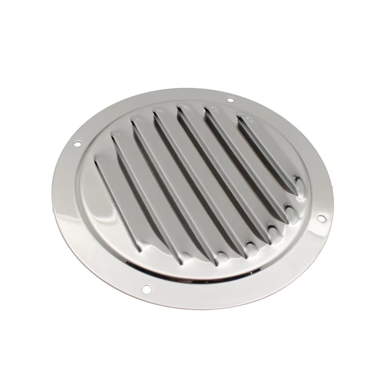 

316 Stainless Steel Round Louvered Vent Cover 4 inch 5 inch Mirror Polish Cover For Hardware one size