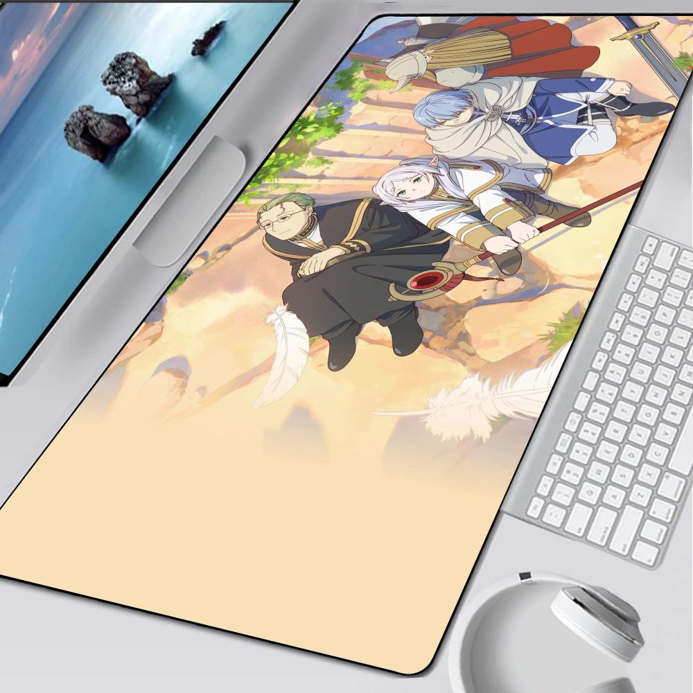 F-Frieren C-Characteres Mouse Pad Rubber Mat Laptop Xxl Mousepad Notebook Gamer Computer Table Gaming Accessories