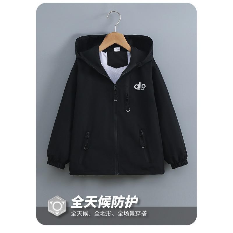 Boys Kids Windproof Outdoor Windbreaker Jacket Children Casual Outerwear Top