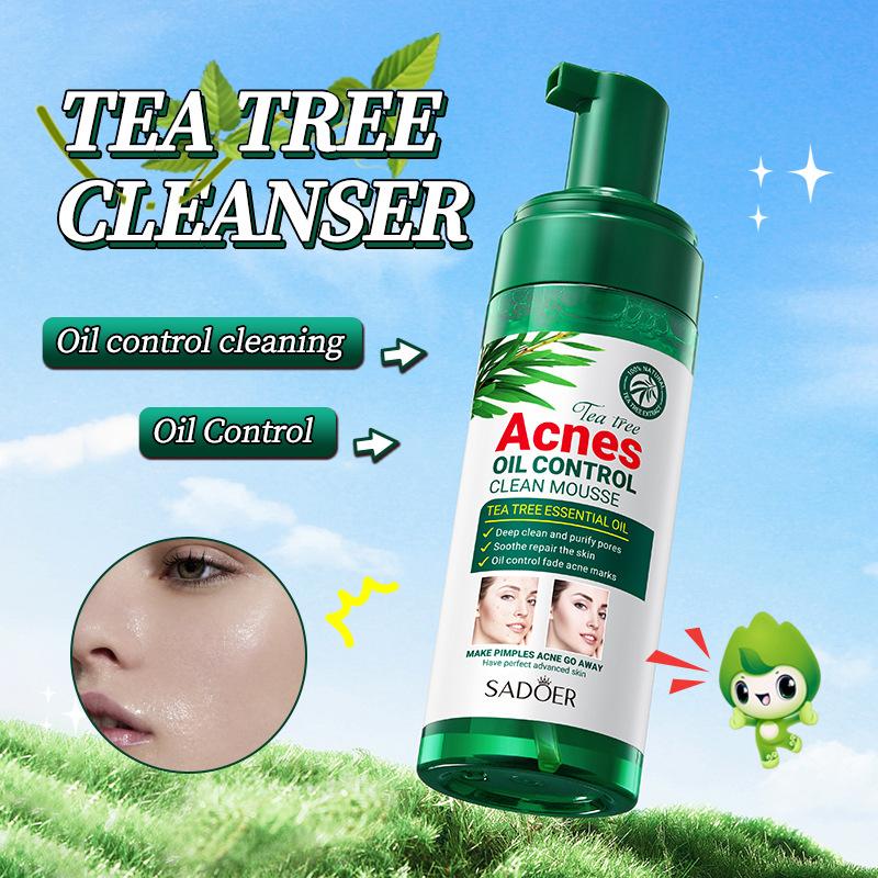 Tea Tree Mousse facial cleanser 150gSADOER Cleansing Bubble Cleanser