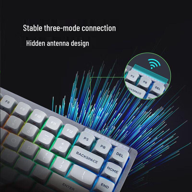 ThundeRobot VIC84 Tri-Mode Hot-Swappable RGB Mechanical Keyboard