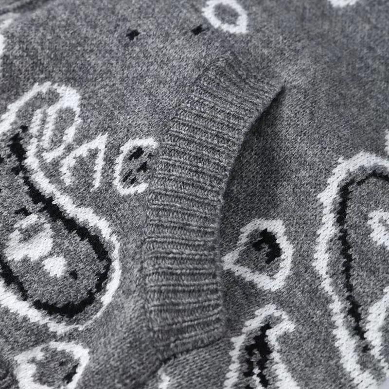 Lässiger Cardigan Damen Locker Stehkragen Reißverschlusstaschen All-Match Pullover Frühling Dicke Warme Strickware
