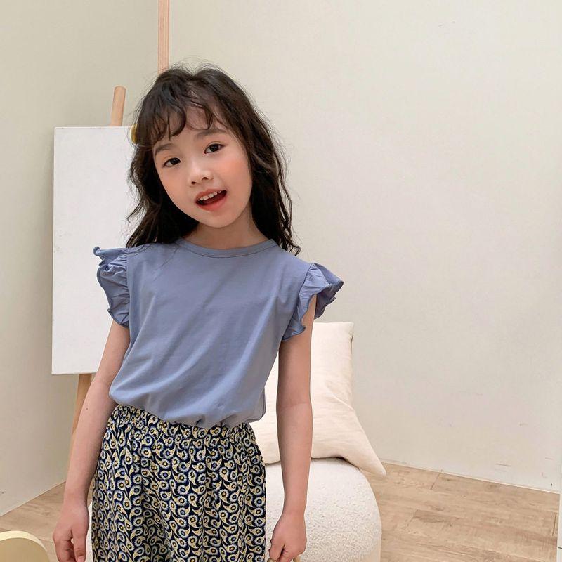 Summer T-shirt Children Stylish Baby Girl Top Short Sleeve