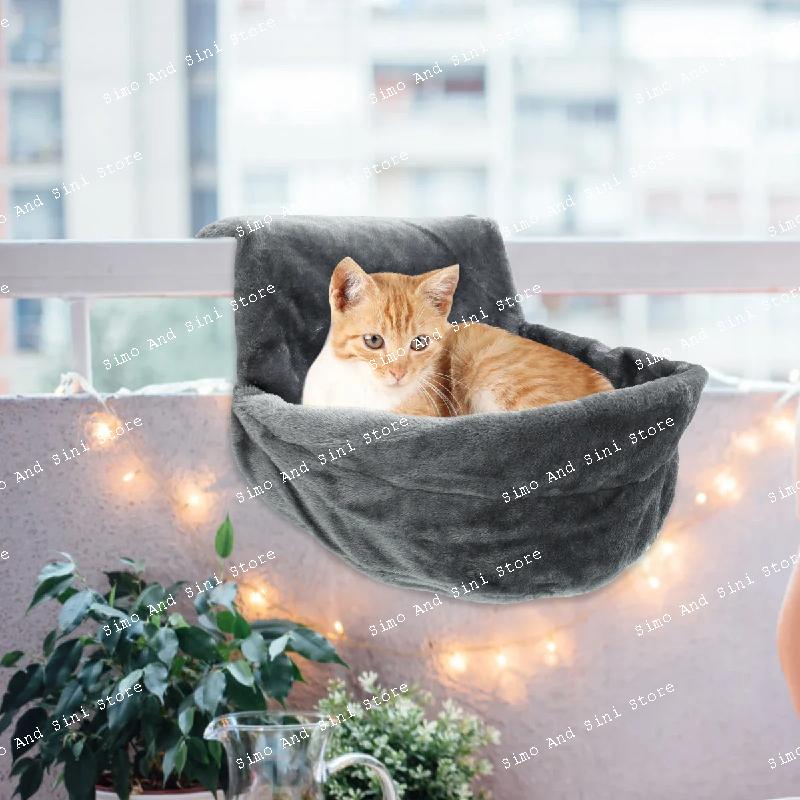 hanging bed radiator bed removable hammock pet beds with metal frame luxury warm fleece basket for cats accessories