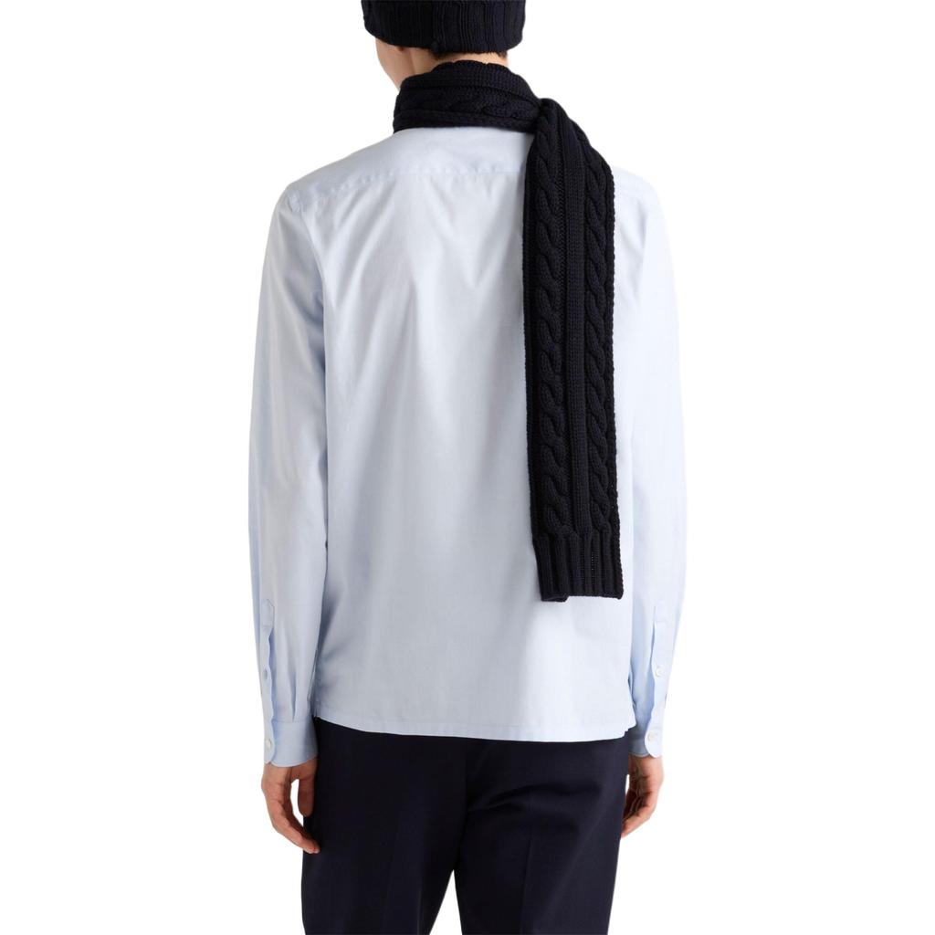 Prada 2010s logo-embroidered shirt UCN425-15MZ-F0012-S-221
