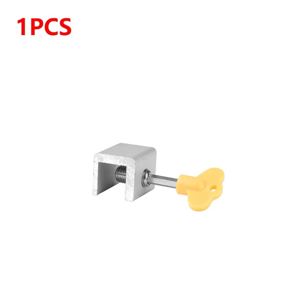 10-1Pcs Aluminum Alloy Window Lock Stopper Sliding Window Anti-theft lock Window Sliding Door Baby Kids Child Safety Doors Lock