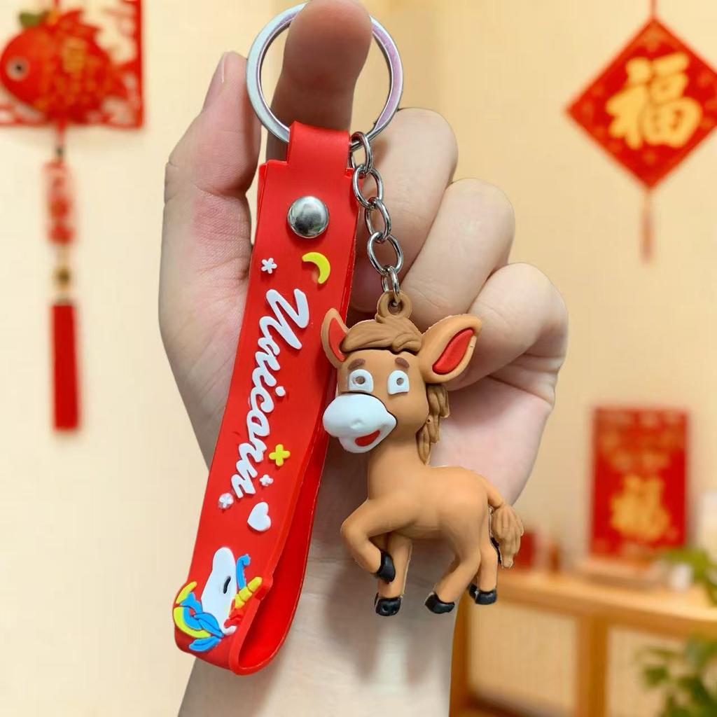 Doll Keychain 2026 Pony New Year's Zodiac Pendant Small Gift Car Bag Pendant