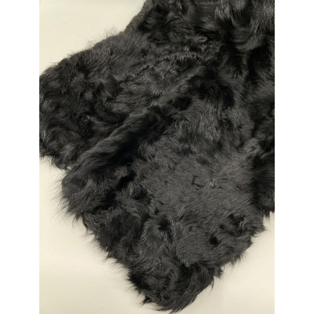 MORABITO Black lamb fur short coat coat 38 blackUsed