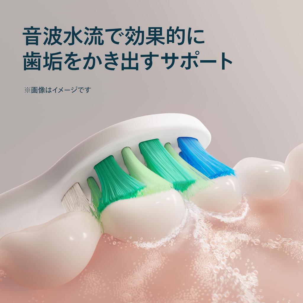 Design para limpar entre as Cabeças de Escova de Substituição Regular Philips Sonicare IC InterCare Produto Genuíno Branco [Cerdas em corte de montanha] (4 pedaços)