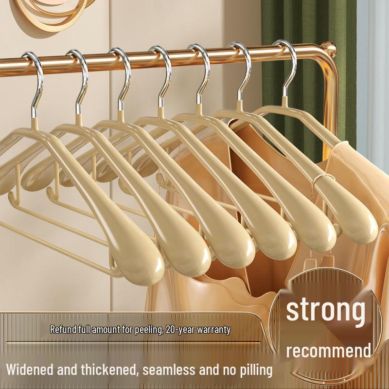 Wide Shoulder Non-Slip Clothes Hanger Rack - Seamless & No Marks Drying Stand