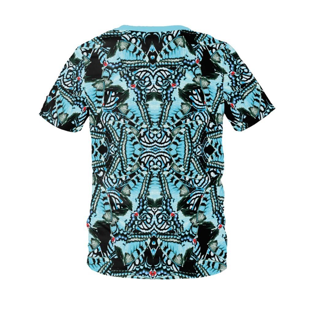 Summer Round Neck 3D Animal and Fantasy Print Top Fashionable Casual Short Sleeved Men's T-shirts