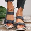Jane Open Toe Wedge Sandals with Breathable Toe and Cushioned Insole for Beach and Casual Outings