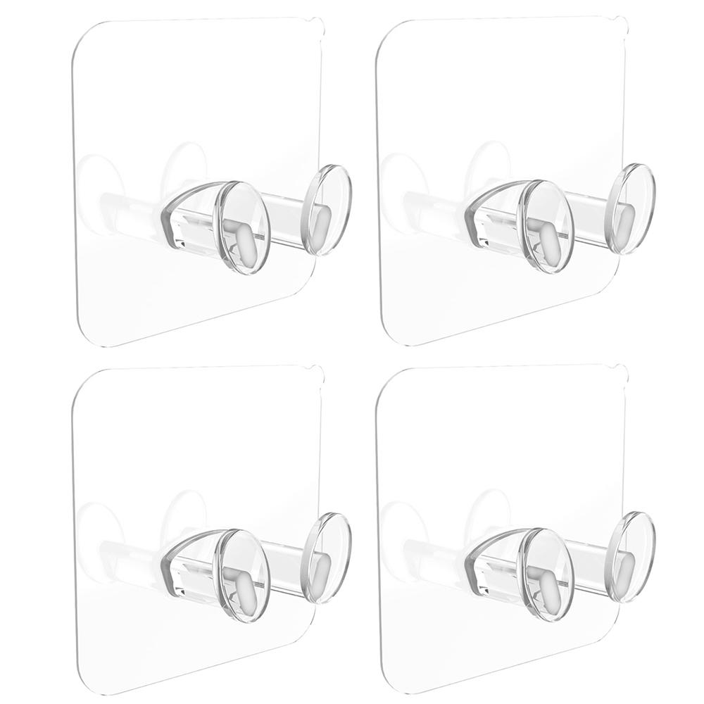 1/4Pcs Multi-Purpose Hook Socket Holder Punch-free Power Plug Hangers Adhesive Wall Hanging Cord Cable Storage Key Bag Organizer