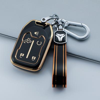 Car Key Cover For Chevrolet Gmc Yukon Suburban Tahoe Smart Tpu Case 5 6 Buttons Auto Accessories Key Ring