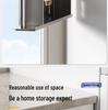 Magnetic Storage Rack for Kitchen Refrigerator - Punch-Free Enamel Board and Fresh-Keeping Film Holder