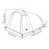 Tunnel Tent for 3 Persons Blue Waterproof