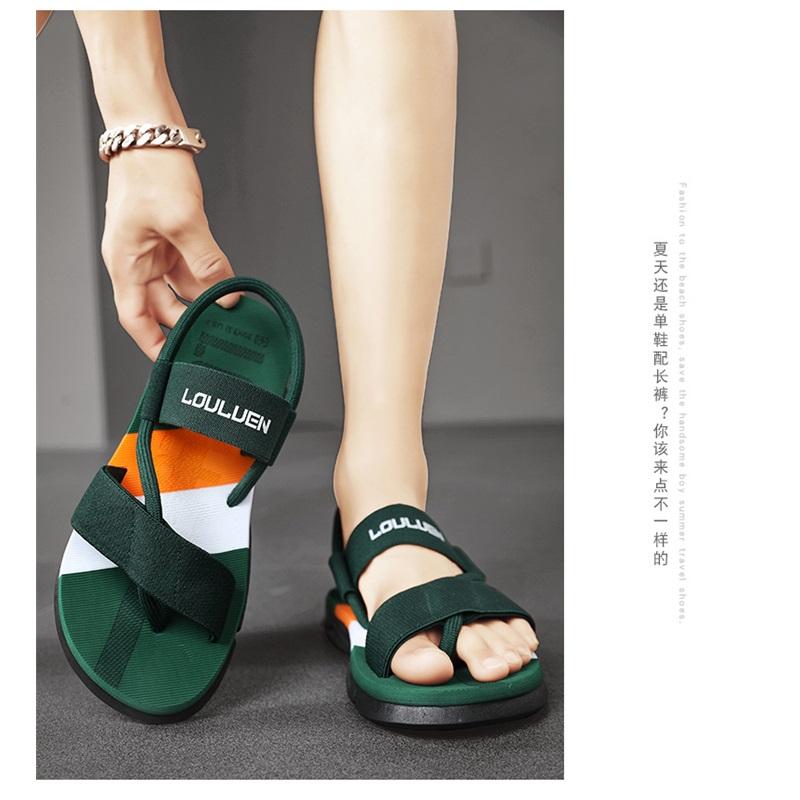 Men's Summer Lightweight EVA Non Slip PVC Sole Straps With Exposed Toes For Casual Beach Sports Sandals, Suitable For Outdoor Wear