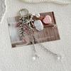 Ins  Bead Pendant Keychain Creativity Acrylic Backpack Hanging Piece Car Key Chain Trend Accessories