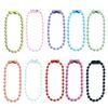 Pack of 100 Assorted Color Beaded Chains Stylish Keychain Accessory Colorful Small Ball Beads Chain with Connectors