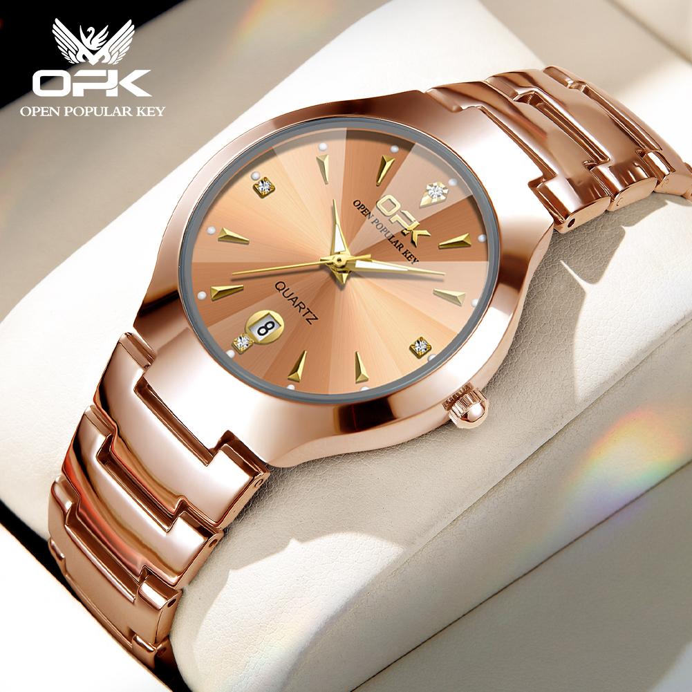 OPK8105 Men's Watch Quartz Watch Diamond Mirror with Calendar