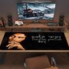 Bob Marley Poster Farbe Mauspads Großes Gaming Tischkissen Rutschfestes Laptop Tablet Großes Mauspads XXL Matte Mini PC Spielmatte Mit Verriegeltem Rand