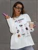 Autumn Cotton Long-Sleeve Tee: European & American Style, Fun Print, Age-Reducing, Trendy & All-Match