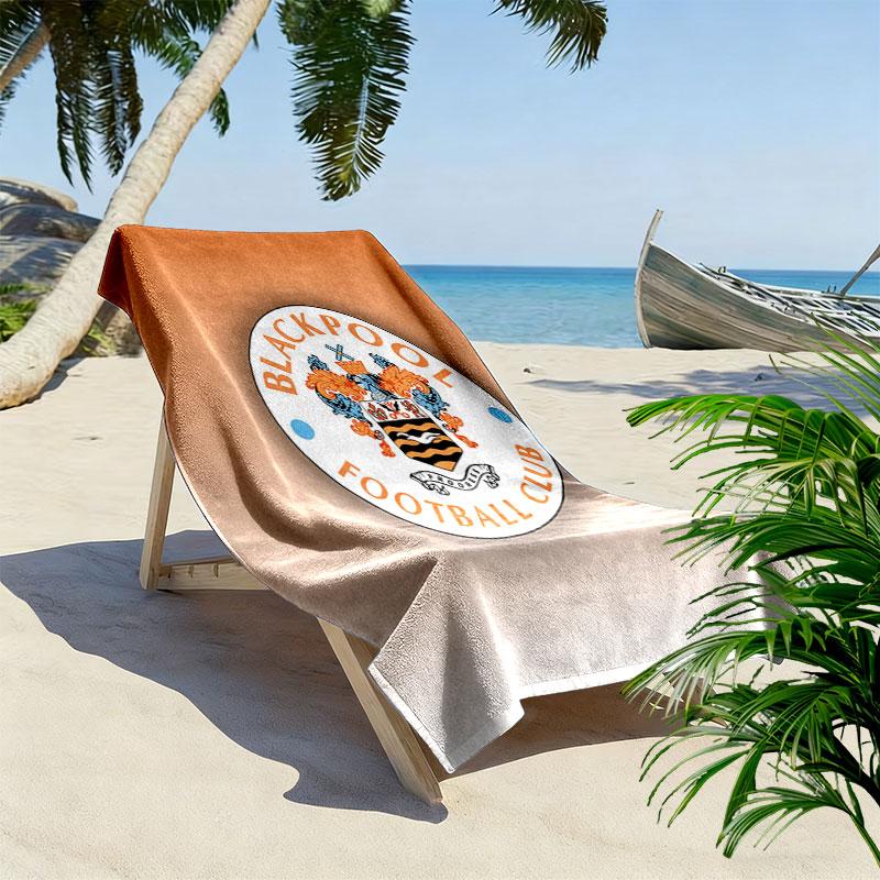 Asciugamano da Spiaggia Blackpool F.C, Asciugamano Grande Morbido ad Asciugatura Rapida per Spiaggia Campeggio Nuoto