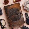 Handgefertigtes echtes Leder Tagebuch Journal Premium Schnurverschluss 200 handgefertigte unliniierte Seiten