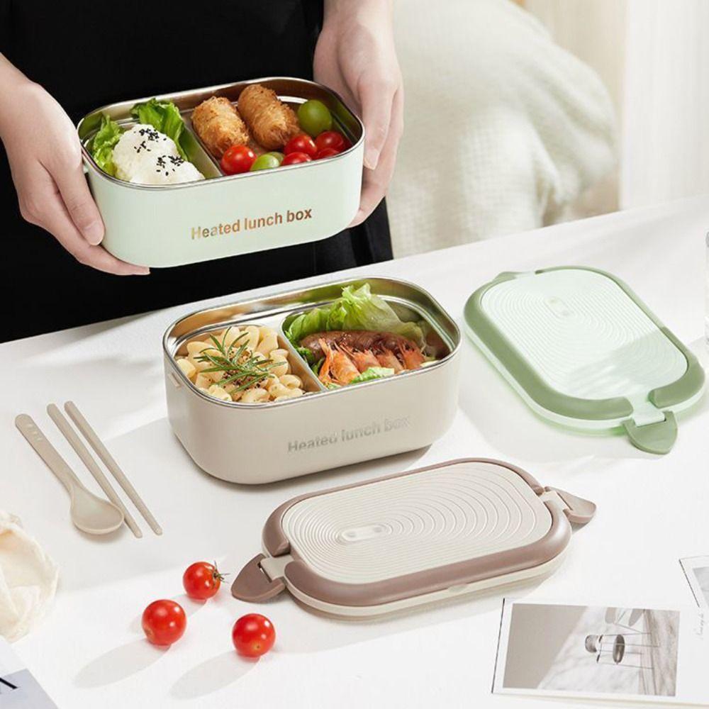 Stainless Steel Constant Temperature Lunch Box UK/EU/US Plug Plug-in Heated Lunch Box  Office
